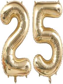 2-Piece Set Of 40 Inch Light Gold Digital Balloon, Platinum Giant Foil, Polyester Film, Helium Large Digital Balloon, Champagne Gold Birthday Digital Giant Balloon, Anniversary Commemorative Events, Party Decoration Supplies, Christmas - Gold - View 39