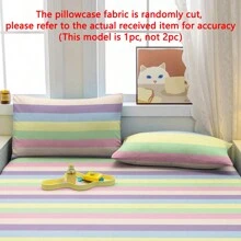 1pc Geometric Rainbow Bridge Pattern Printed Pillowcase With Zipper Closure, Bedroom Bedding - Multicolor - View 5