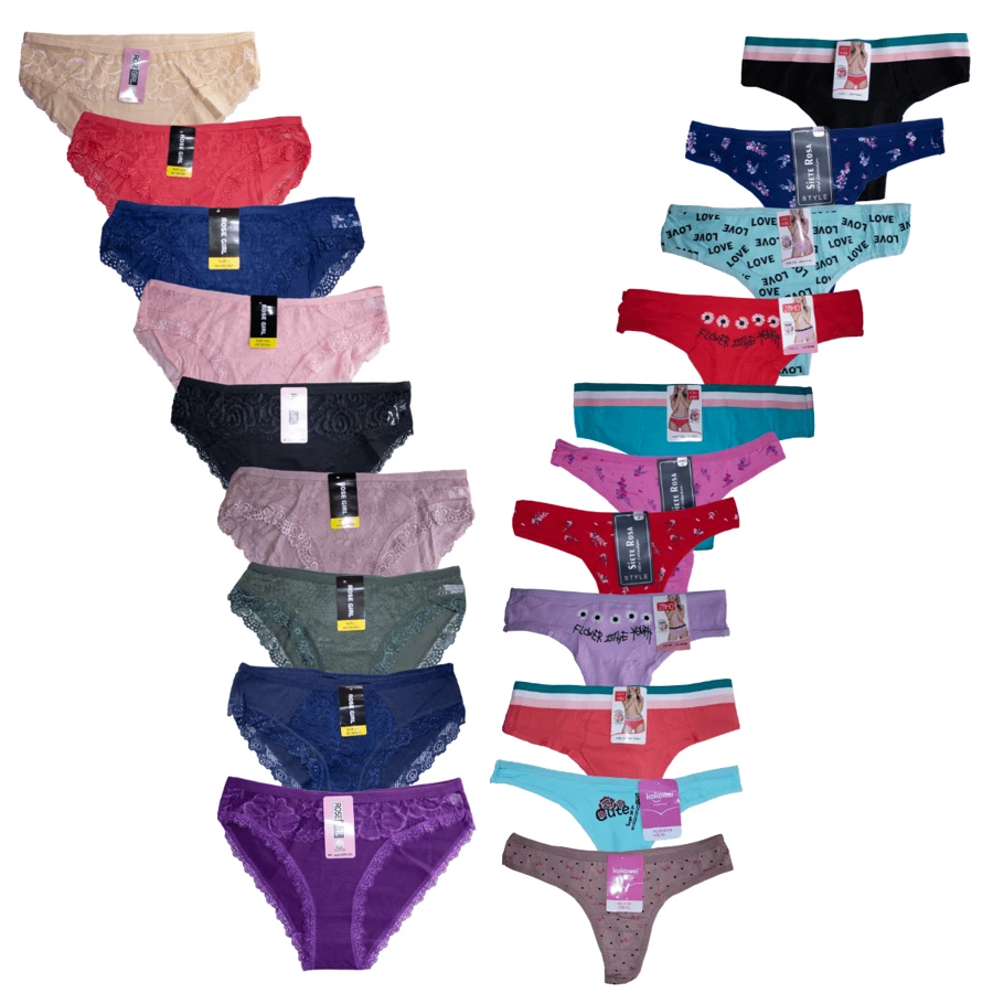 Paquete De 72 Piezas Tangas Por Mayoreo Surtidas. - Multicolor - Ver 1