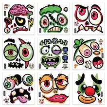 New Arrival Halloween Pumpkin Expression Stickers, DIY Decor Scare Party Sealing Stickers Halloween Decoration - Halloween Emoticons - View 9