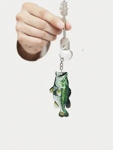 1 pieza Llavero de acrílico con percha para entusiastas de la pesca, llavero multifuncional, regalo para decoración - Multicolor - Ver 6
