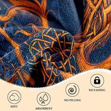 1 件超细纤维沙滩巾，超强吸水速干泳衣毛巾，轻质柔软沙滩毯，非常适合海滩、游泳、户外、露营、旅行 - 彩色 - 查看 5