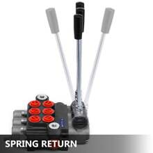 3 Spool Hydraulic Directional Control Valve Double Acting 11 GPM