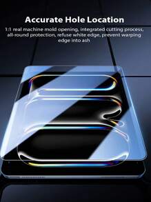 1入組高清防刮螢幕保護鋼化膜適用於iPad - 無色 - 查看 3