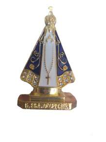 Nossa Senhora Aparecida  Dupla Face P/Painel de Carro Lar Trabalho Basilica Miniatura NS comtem kit 2/3/4/5/6/12