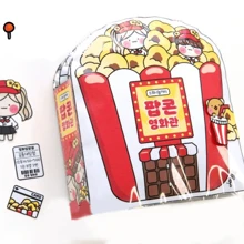 Korean Paper Doll Squeeze Toy, Movie Theater Theme DIY Craft Kit For Girls - Multicolor - View 11