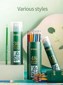 1 Conjunto de 12-48 cores de lápis de cor profissional à base de água, lápis de desenho à base de óleo para estudantes