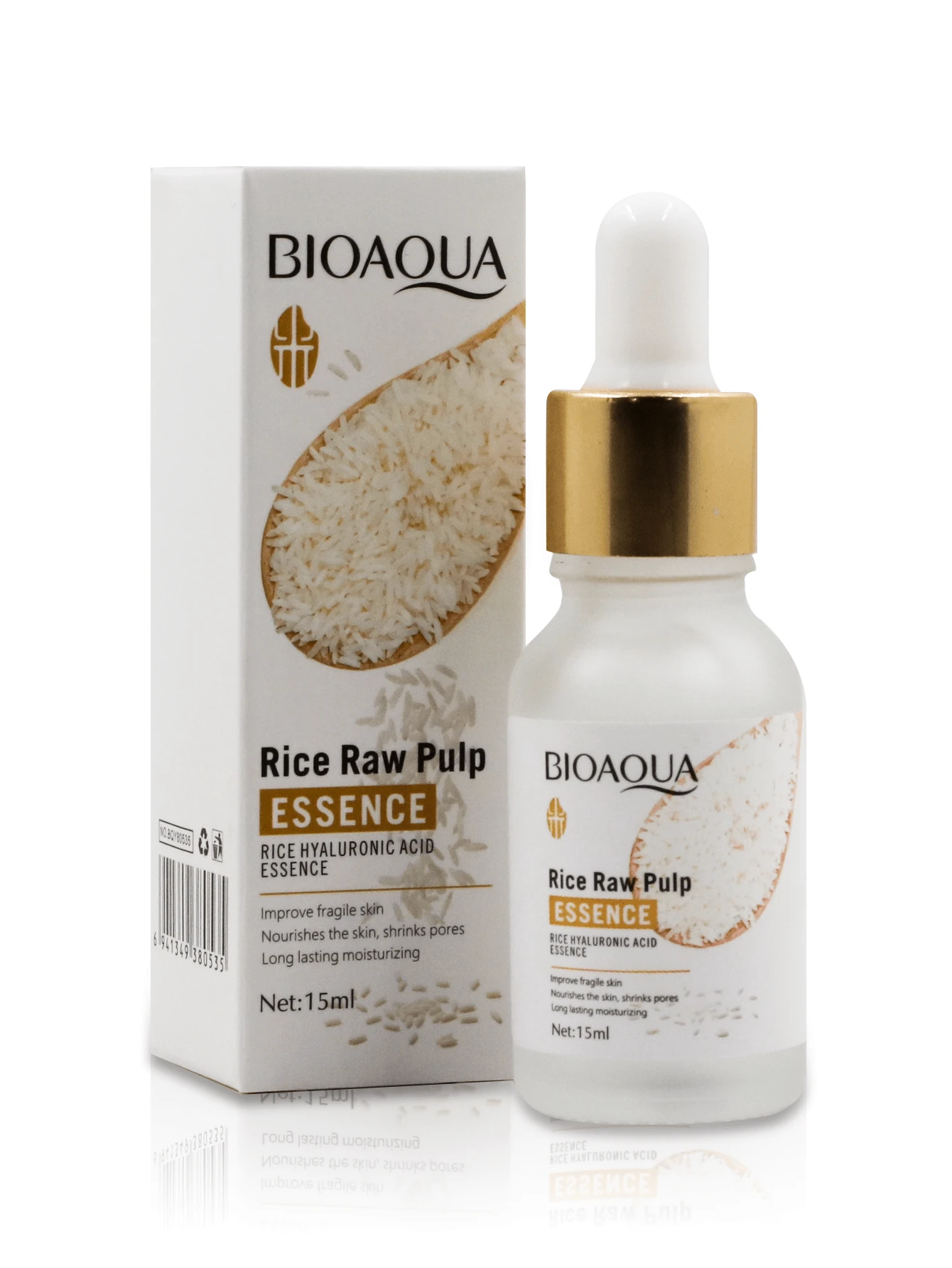 Serum Arroz Ácido Hialurónico Reduce Poros y Aclarador Bioaqua - Blanco - Ver 1