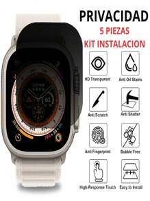 5 Hydrogel Micas For REDMI Watch 5 Active - Protect Your Smartwatch With Style And Durability - Privacy - View 1