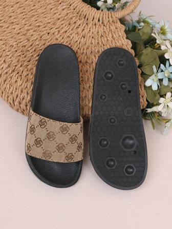 Summer Women's Open Toe Slippers, Fashion Cross-Border New Comfortable Strap Slides, Plus Size Ladies Beach Sandals, Soft Women Slippers