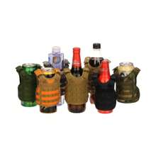 Mini chaleco tactico termo, botella, ajustable, molle Y otros usos PJD - Verde militar - Ver 2