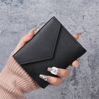 New Fashionable Women Short Wallet Tri-Fold Multiple Card Slots & Coin Pouch Wallet Small Case For Women Wallet Purse Wallet Small Wallet