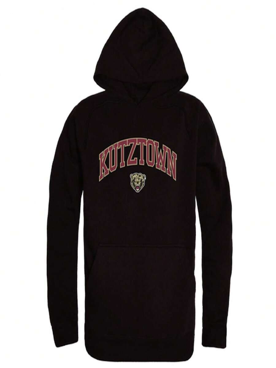 Kutztown University Campus Hoodie, Black & White - Large - trắng - Xem 1