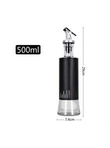 1pc Glass Oil Bottle Vinegar Dispenser Soy Sauce Storage Container For Kitchen, Suitable For Cooking, Baking, Salad, BBQ. Kitchen Tools And Equipment - Multicolor - View 9