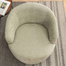 Swivel Barrel Chair, Small Swivel Accent Chair Comfy Round 360° Chenille Swivel ArmChair, Modern Round Accent Arm Chairs For Living Room Bedroom Nursery - 查看 6