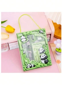 Bộ văn phòng phẩm hoạt hình 6D 6 chiếc, bao gồm bút chì, tẩy và thước kẻ, hộp quà tặng, thích hợp làm phần thưởng học tập, bộ quà tặng sinh nhật cho trẻ em cho các lễ hội như ngày thiếu nhi và Giáng sinh, quà tặng tựu trường - Nhiều màu - Xem 11