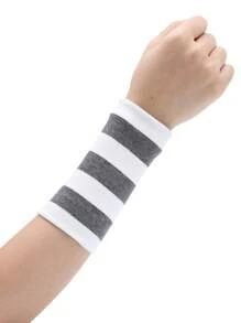 Zhenyanyouyun 1 Pair Unisex Breathable Sports Wrist Sweatband, Summer Thin Model/Winter Thick Absorbent Elastic Scarred Wrist Protector Sleeves Cover Arms
