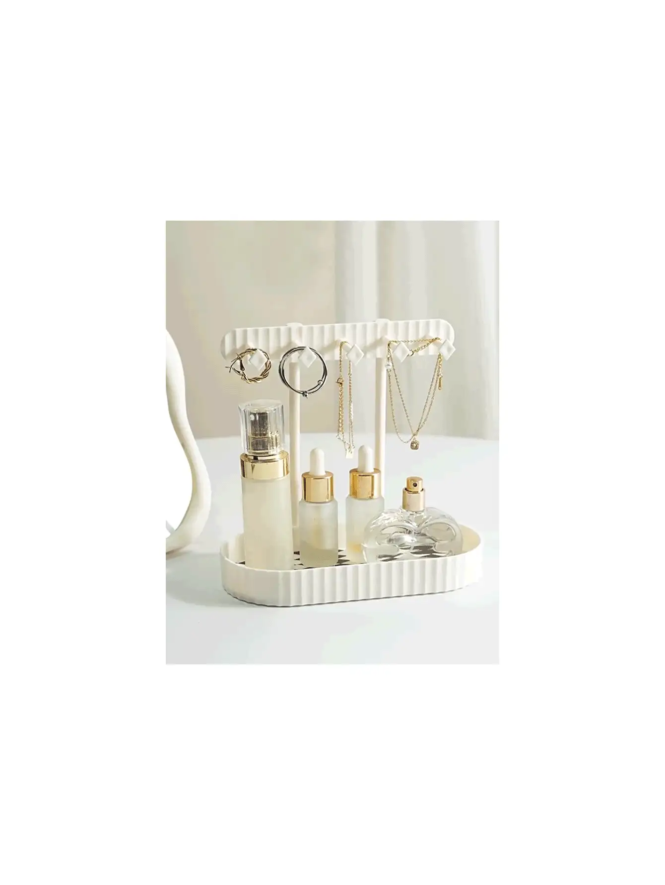 1/2 件简易浴室收纳架，方便存放珠宝、化妆品，化妆时装饰秋季装饰节日装饰房间装饰家居装饰秋季装饰卧室装饰 - 彩色 - 查看 3