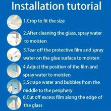 1 rollo de película térmica aislante de ventana de vidrio, protección de privacidad unidireccional, anti-UV - Multicolor - Ver 8