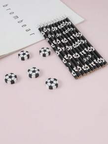 10 件/套足球铅笔和 5 件/套足球橡皮擦组合 - 套裝 - 查看 1