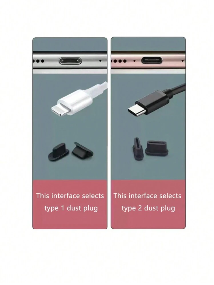 8 Tappi Antipolvere Per Porta USB-C: 4 In Alluminio E 4 In Silicone, Copertura Per Ricarica, Per Smartphone, Tablet, Laptop - 4