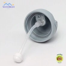 Vaso para beber para niños, de flujo última intervensión, con popote, con asas para niños pequeños, sin derrames, portátil, seguro e inofensivo, accesorios de alimentación para bebés, 250 ml, verde - Gris Claro - Ver 6
