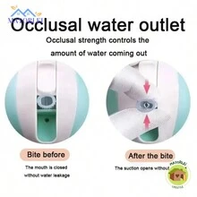 Vaso para beber para niños, de flujo última intervensión, con popote, con asas para niños pequeños, sin derrames, portátil, seguro e inofensivo, accesorios de alimentación para bebés, 250 ml, verde - Gris Claro - Ver 11