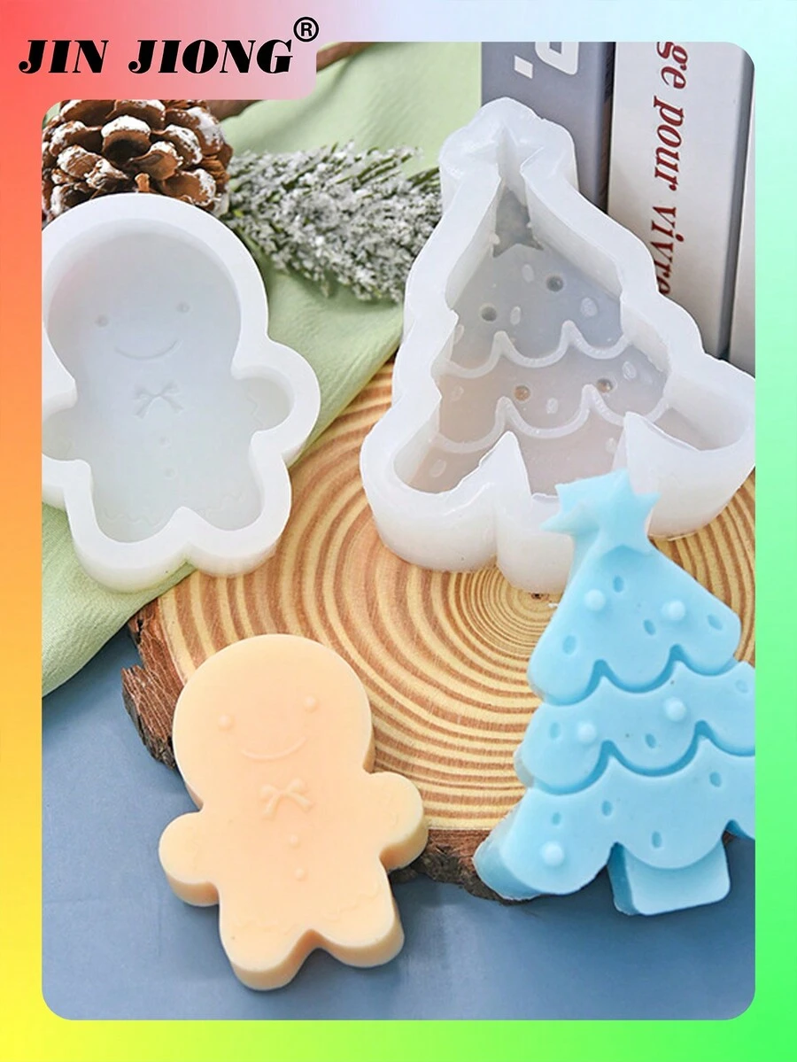 1 Khuôn silicon hình cây thông Noel & người tuyết dùng để nướng bánh DIY Trang trí Giáng sinh Đồ trang trí Giáng sinh Quà tặng Giáng sinh Đồ trang trí Giáng sinh Đồ trang trí Giáng sinh Quà tặng Giáng sinh Đồ dùng cho tiệc Giáng sinh - trắng - Xem 1