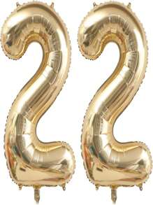 2-Piece Set Of 40 Inch Light Gold Digital Balloon, Platinum Giant Foil, Polyester Film, Helium Large Digital Balloon, Champagne Gold Birthday Digital Giant Balloon, Anniversary Commemorative Events, Party Decoration Supplies, Christmas - Gold - View 43