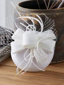 优雅女士迷你帽子，英式复古迷人头饰，适合派对、鸡尾酒会、婚纱摄影、茶会装饰