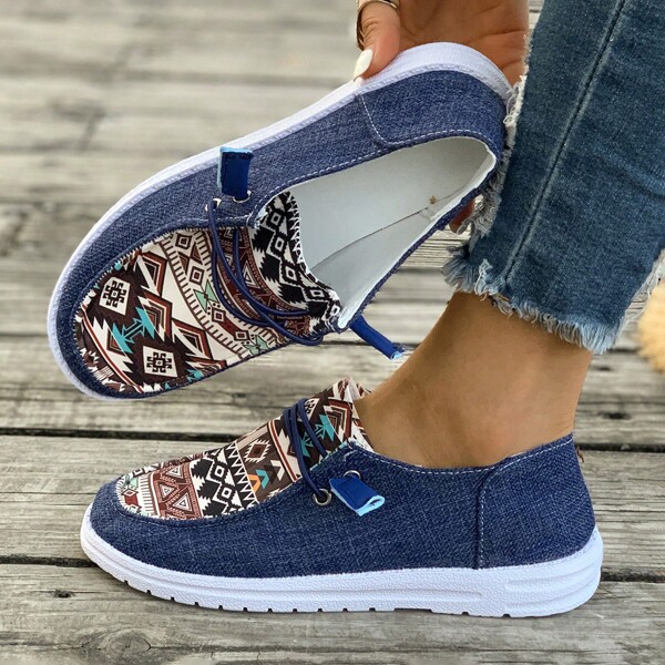 Spring And Autumn Fashion New Women's Round Toe Walking Shoe