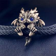 1PC 4 Màu Rồng Bện Vòng Tay, Đỏ/Đen/Xanh Dương/Xanh Dây Dây Đeo Tay, Unisex Hàng Ngày Trang Sức Thời Trang Phụ Kiện Quà Tặng - vòng tay rồng - Xem 5
