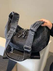 学生新生休闲包男士字母图案斜挎包、书包、学院、学校、户外、运动侧包通勤轻便手提包带可调节肩带斜挎包侧包夏季背带包斜挎包秋季包旧钱圣诞尖叫包冬季户外感恩节钱包包骑行包腰包健身包黑色包徒步旅行学生旅行礼物