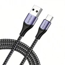 USB C Cable 3A Fast Charge, USB A to Type C Charger Cord Braided Compatible with Samsung Galaxy A10e A20 A50 A51 A71, S20 S10 S9 S8 Plus S10E, Note 20 10 9 8, Moto G7 G8 (Grey)