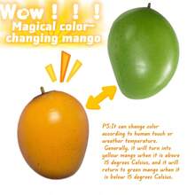 1 件全新独特创意变色芒果捏捏玩具，可塑性流体芒果，变温减压玩具捏捏玩具，触摸时有趣的变色，适合日常居家减压游戏、复活节礼物、课堂奖品等 - ，不含有害化学材料 - 彩色 - 查看 9