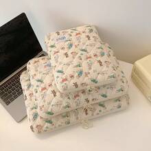 1pc Cartoon Pattern 11-Inch IPad/13/13.3/14/15.6-Inch Laptop Sleeve Bag, Dog & Floral Graphic Tablet Computer Carrying Case, Shock-Proof & Scratch-Resistant Protector For 10.2/10.9/11/13/13.3/14/15/15.6-Inch Laptop Back To School - Multiple Pattern Selection - View 7