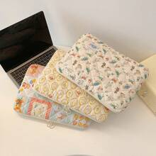 1pc Cartoon Pattern 11-Inch IPad/13/13.3/14/15.6-Inch Laptop Sleeve Bag, Dog & Floral Graphic Tablet Computer Carrying Case, Shock-Proof & Scratch-Resistant Protector For 10.2/10.9/11/13/13.3/14/15/15.6-Inch Laptop Back To School - Multiple Pattern Selection - View 5