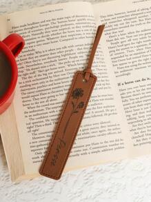 1pc Personalized Bookmark, Gift For Mom - Customizable Name Bookmark With Birth Month Flower, Perfect For Book Lovers - Multicolor - View 5