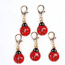 1pc/ 5pcs Cute Ladybug, Sunflower, Bee Mini Keyrings, Charm Accessories For Bags, Special Birthday Gifts For Friends, Graduation Gifts, Autumn, Back To School Car Accessories Bag Charm Backpack For School Goth Y2k Christmas Bag Charms Car Teacher Sister Gift Ideas - Red - View 14