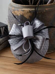 优雅女士迷你帽子，英式复古迷人头饰，适合派对、鸡尾酒会、婚纱摄影、茶会装饰