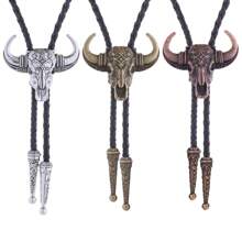 1 Máy Tính Unisex Có Thể Điều Chỉnh Phong Cách Phương Tây Đầu Bò Bolo Thắt Vòng Cổ, cổ Điển Hoa Kỳ Động Vật Đầu Bò Cưới Cổ Áo Sơ Mi Trang Trí, Trường Học - Đồng cổ - Xem 12