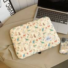 1pc Cartoon Pattern 11-Inch IPad/13/13.3/14/15.6-Inch Laptop Sleeve Bag, Dog & Floral Graphic Tablet Computer Carrying Case, Shock-Proof & Scratch-Resistant Protector For 10.2/10.9/11/13/13.3/14/15/15.6-Inch Laptop Back To School - Multiple Pattern Selection - View 21