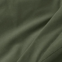 Solid Color Hooded Long Sleeve Outdoor Windproof Waterproof Fleece Jacket, Autumn Winter - Army Green - View 5
