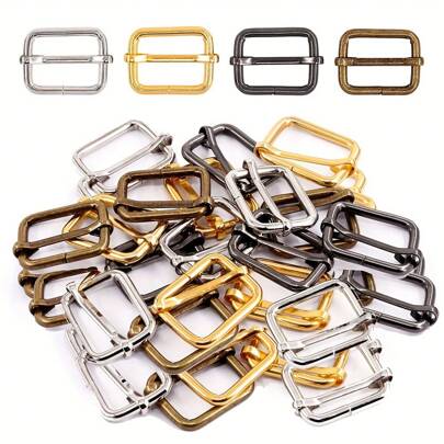 5قطع/10قطع أبازيم وأزرار قابلة للضبط، أدوات معدنية لحقائب، نسيج، أشرطة، مستلزمات الحيوانات الأليفة