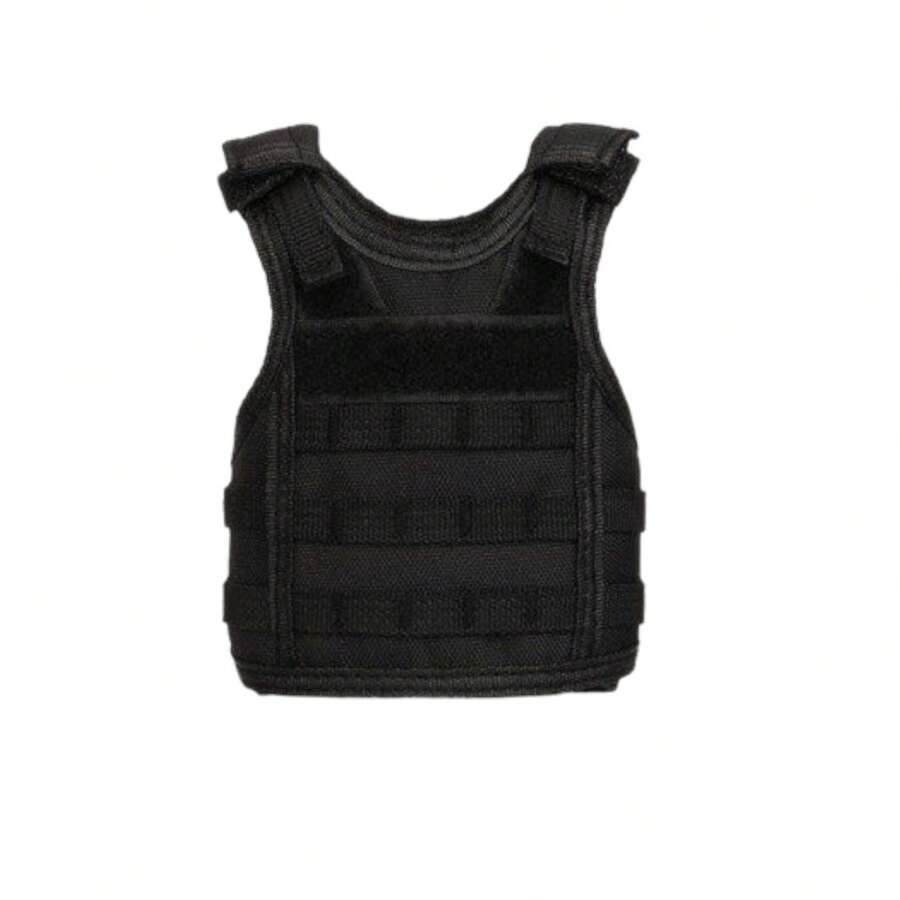 Mini chaleco tactico termo, botella, ajustable, molle Y otros usos PJD - Negro - Ver 1