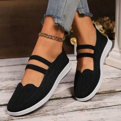 Plus Size Overseas Women's Breathable Mesh Soft Bottom Casual Shoes, Summer 2024 New Arrival