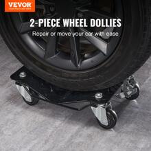 Wheel Dolly, 3000 Lbs/1360 Kg Car Dollies, Wheel Dolly Car Tire Stake Set Of 2 Piece, Heavy-Duty Car Tire Dolly Moving Cars, Trucks, Trailers, Motorcycles, And Boats - Black - View 3