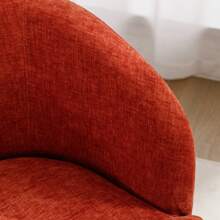 Swivel Barrel Chair, Small Swivel Accent Chair Comfy Round 360° Chenille Swivel ArmChair, Modern Round Accent Arm Chairs For Living Room Bedroom Nursery - 橘色 - 查看 5