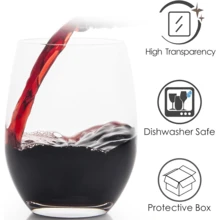 1 件 18 盎司酒杯 玻璃水杯 咖啡杯 酒杯 红酒杯 酒杯 高脚杯 适合饮酒者的礼物 圣诞礼物 适合派对、晚宴、家庭聚会 酒杯、圣诞礼物、圣诞快乐、情人节礼物 - 透明 - 查看 11