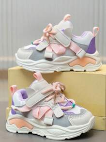 Rutschfeste Sportschuhe mit weicher Sohle für Kleinkind Mädchen, modische Segeltuch Sneaker, atmungsaktive Mesh Schuhe für Babys, lässige, Schuhe